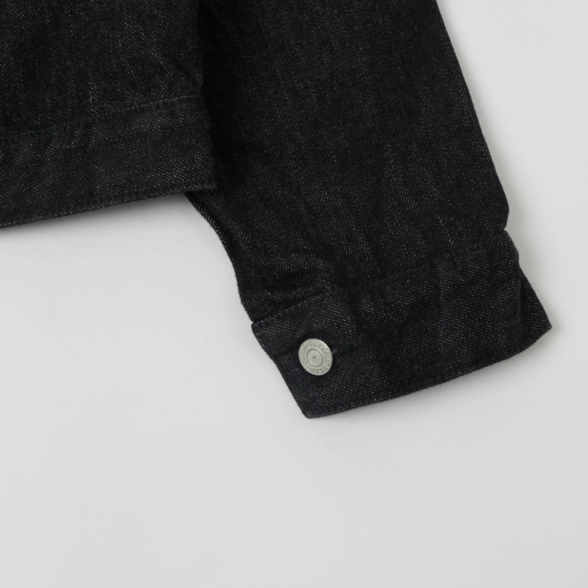 Hike Fit Full Count 2107 13.75oz Type I Denim Jacket - Black One Wash