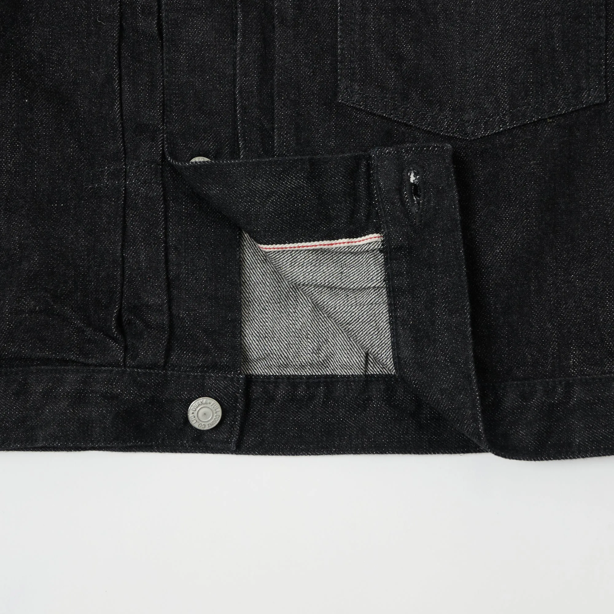 Full Count 2107 13.75oz Type I Denim Jacket - Black One Wash Travel Wardrobe