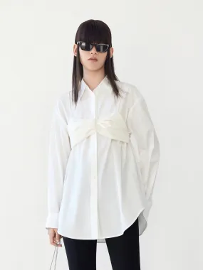 Faux Two Piece Cotton Shirt Thermal regulation