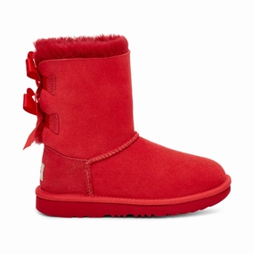 UGG Bailey Bow II Samba Red  1017394K-SBR Grade-School Move Free