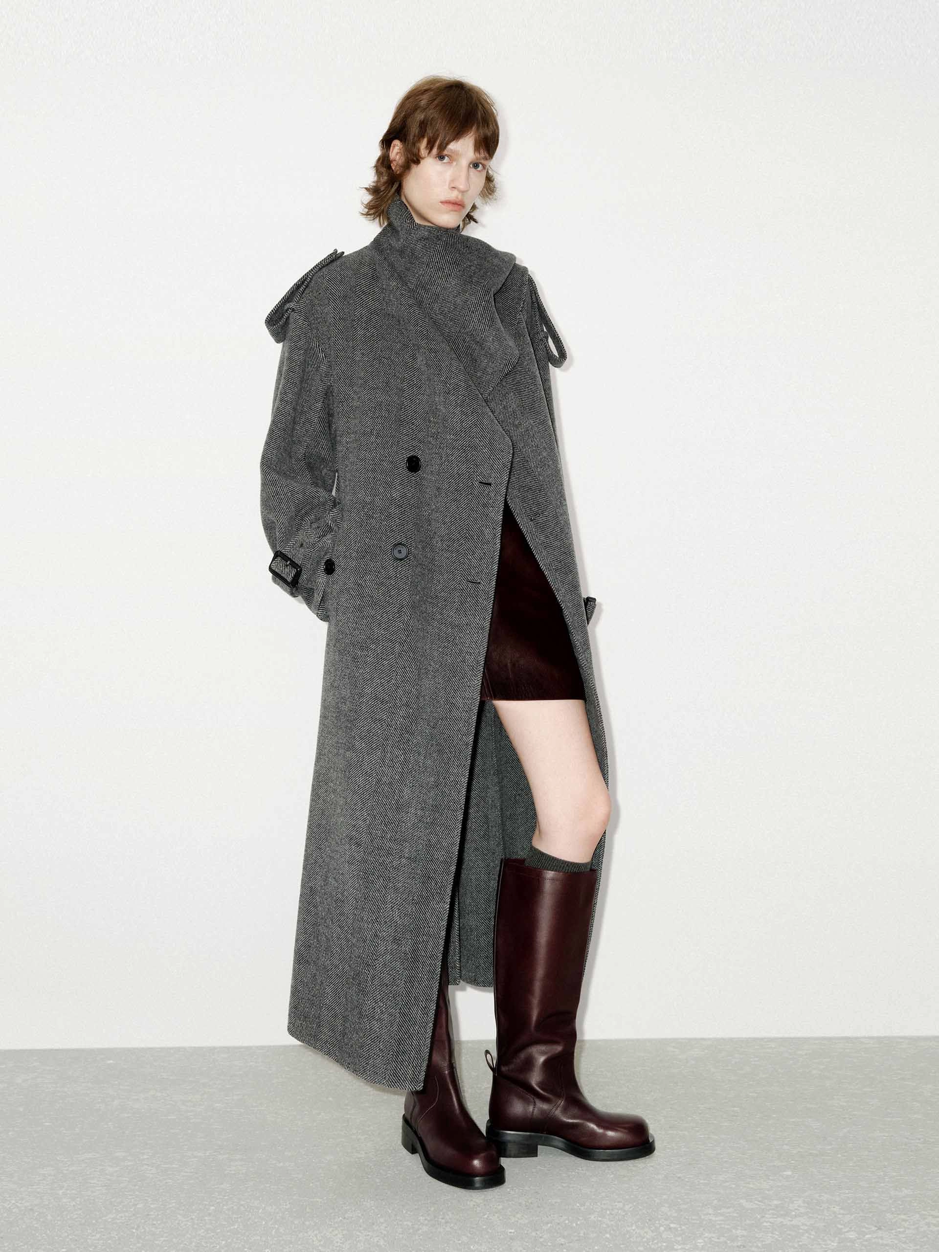 Wool Blend Scarf Coat ModularLayering