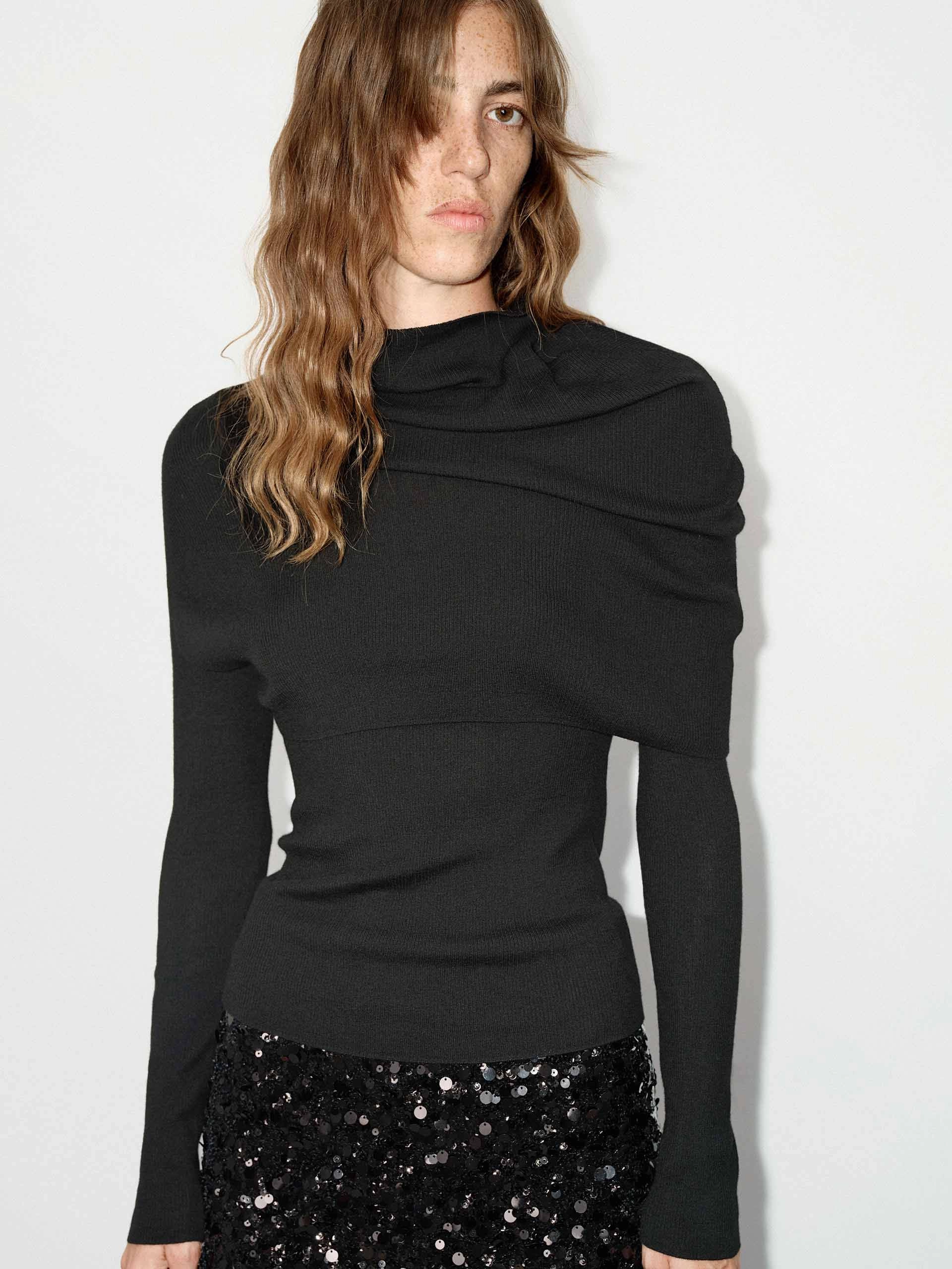 Sport Performance Fit Snug Knit Wool Knitted Top Set