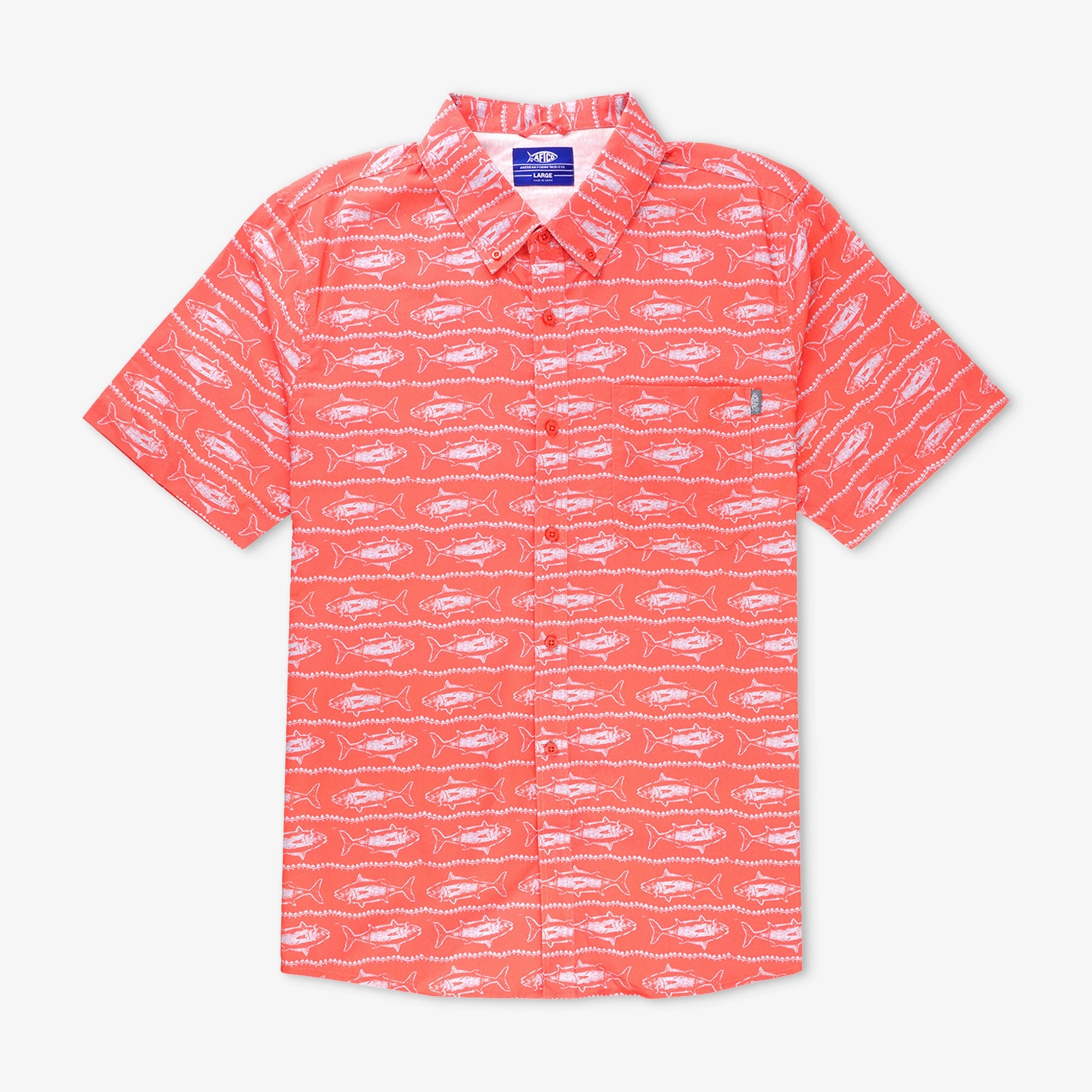Ethical production Boatbar SS Button Down Shirt | Soft Coral