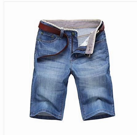 Versatile Comfort Quick Fit Design West Louis? Men's Solid Denim Shorts