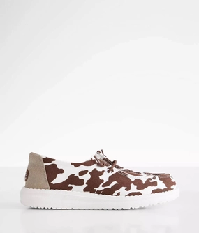 Youth Cowgirl Sparkle Shoes In Brown & White Long Travel