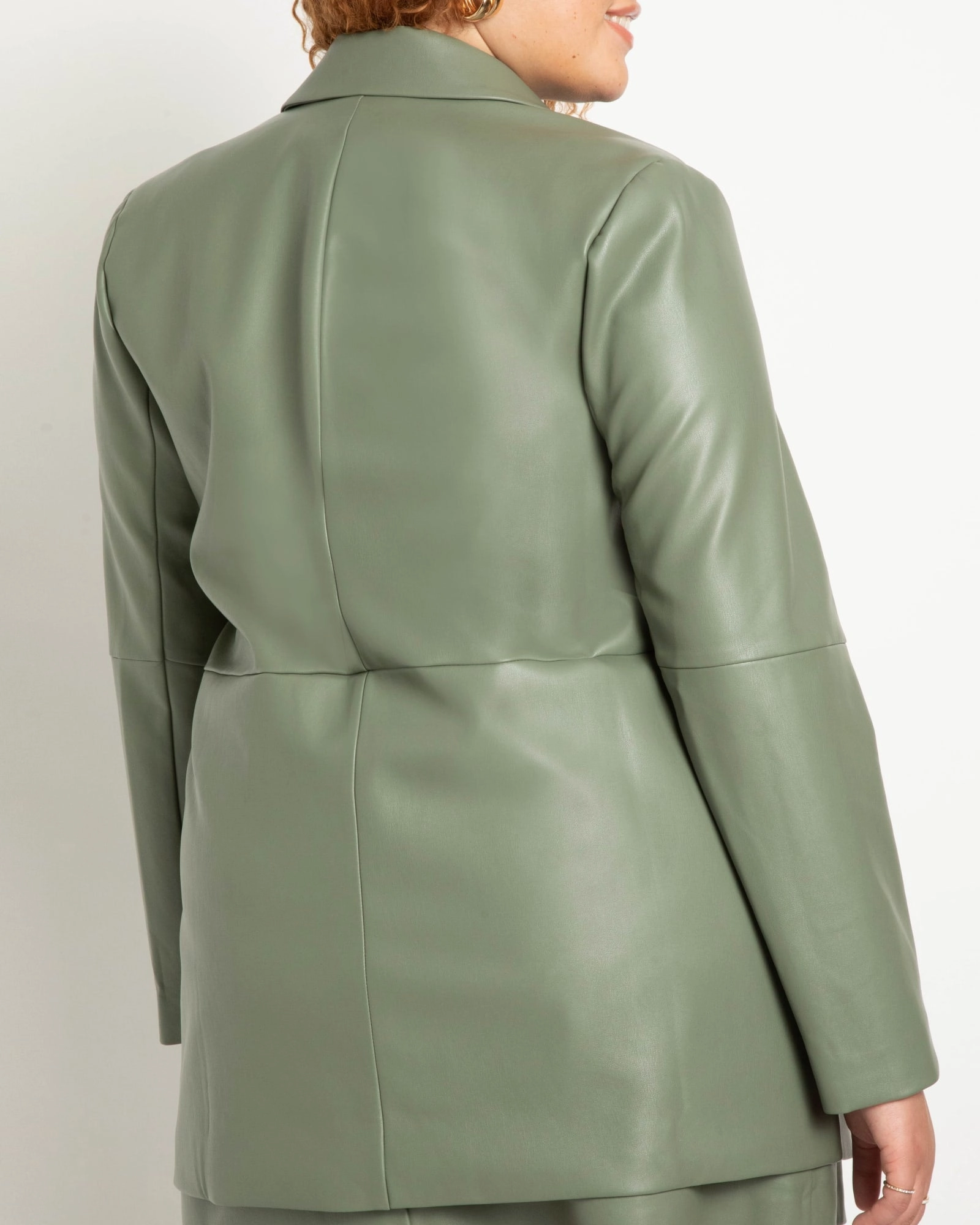 Seam Detail Blazer | Bog Green beachgoer Rain Safe