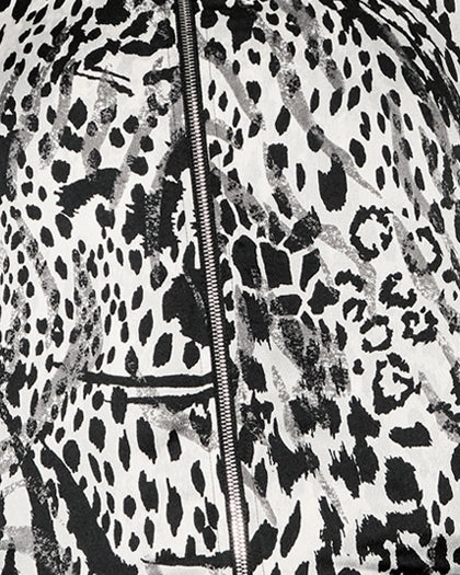 suitable for day wear Zoe Zip Bomber Jacket | Graffiti Animal