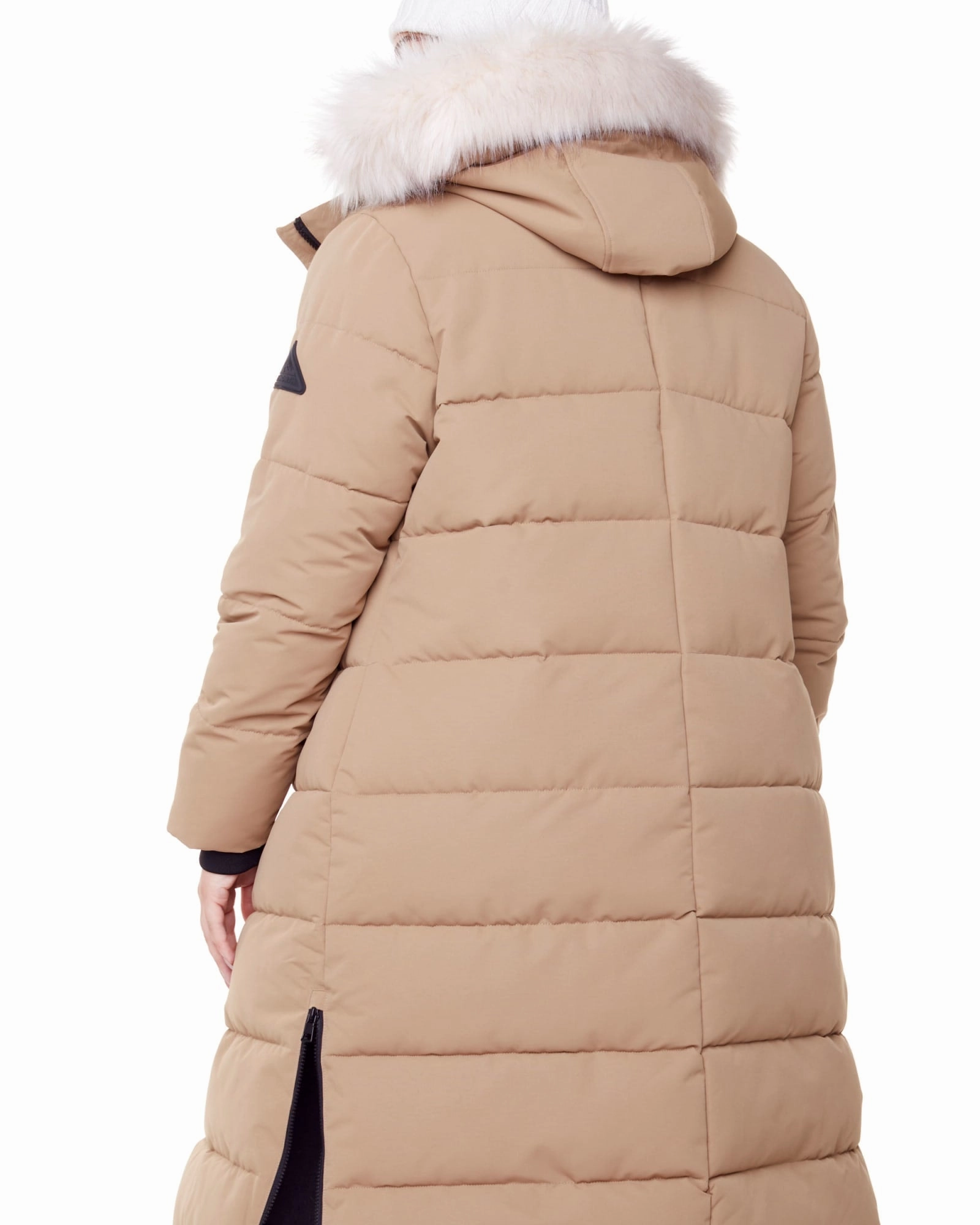Protective Outer Layer Diploma Vegan Down  Ultra Long Length Parka | Camel